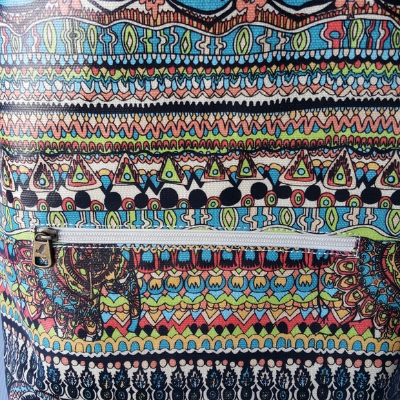 Sakroots Rockaway Elephant/Tribal Backpack Laptop - Picture 2 of 8